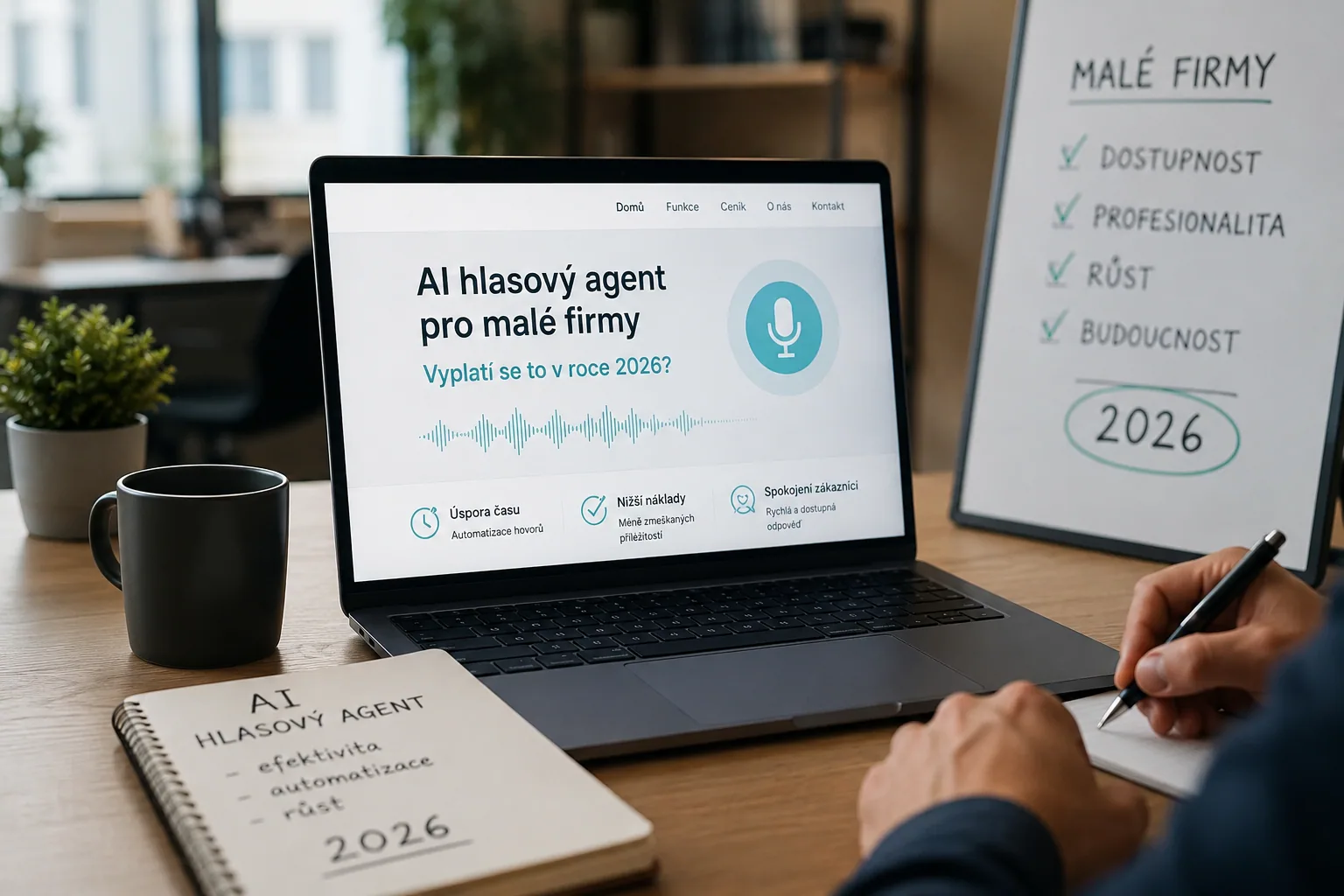 AI hlasový agent pro malé firmy a živnostníky v Česku