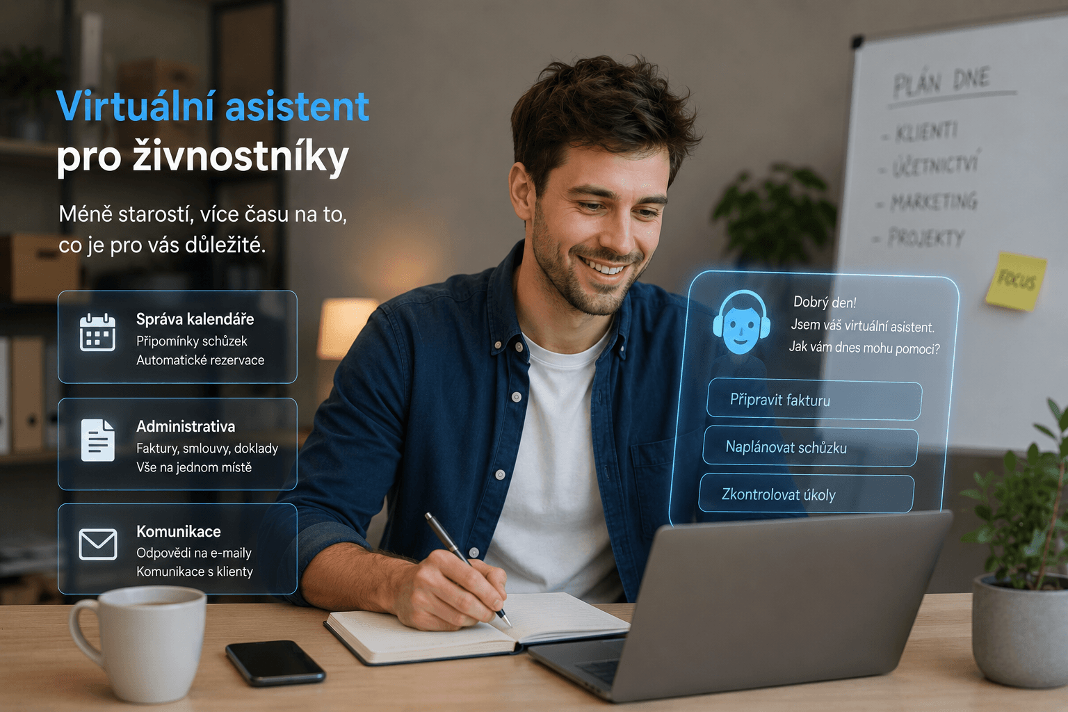 Virtuální AI asistent pro živnostníky a OSVČ